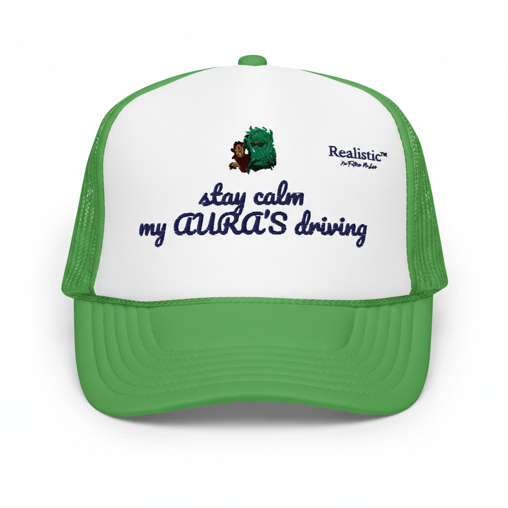 “Stay calm, my aura’s driving”