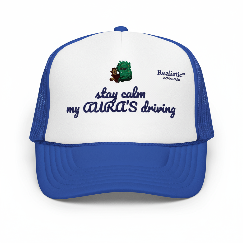 “Stay calm, my aura’s driving”